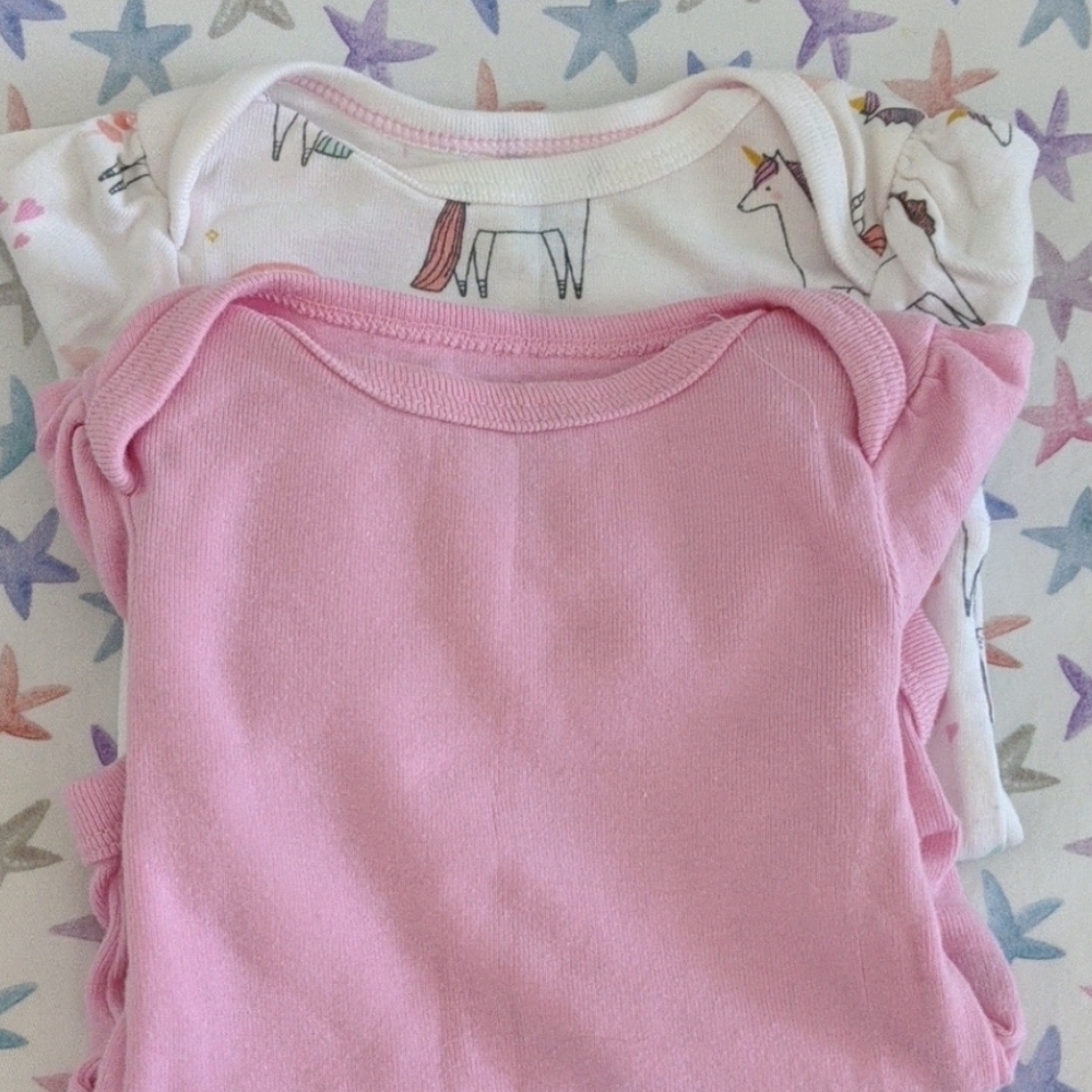 Cloud Island long sleeve onsies 0-3 months